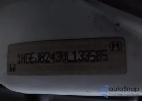 1997 Honda Civic Ex z USA, uszkodzony, nr VIN 1HGEJ8243VL133585